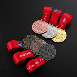 Une équipe en alliage <span class=keywords><strong>de</strong></span> zinc personnalisée en usine, une médaille créative <span class=keywords><strong>de</strong></span> trois couleurs <span class=keywords><strong>de</strong></span> rêve avec ruban - Product Image 6