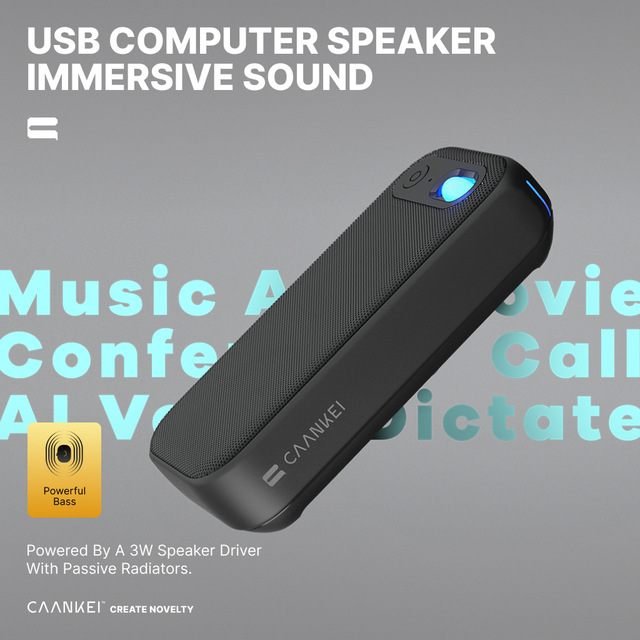 New USB Notebook 2.0 Conference Speaker Portable Small Multifunctional Large Capacity Audio AI Recording