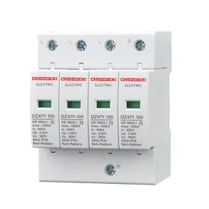 Dispositif de protection 4P 100KA uv power spd parafoudre ac avec CE