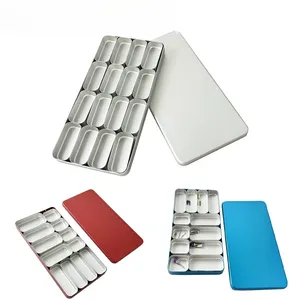 Estuche de Esterilización Dental con 12/16 Compartimentos, Caja de Desinfección para Fresas Dentales, Organizador Reforzado para Fresas Endodónticas - Product Image 1
