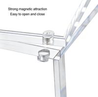 Boîte de présentation en acrylique ETB de 8 mm avec couvercle magnétique, protection UV à 99 %, boîte de rangement transparente pour cartes TCG, OEM