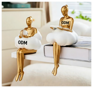 Ornement Fille Nuage en Résine, Personnages de Salle de Danse, pour Salon, Voiture, Bureau, Boutique en Ligne Festive - Product Image 1