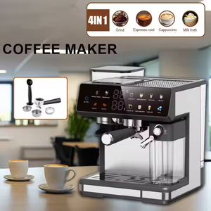 Wholesale Semi Automatic Espresso <b>Coffee</b> <b>Machine</b> Household <b>Coffee</b> Brewer With Milk Steam Wand - Product Image 3