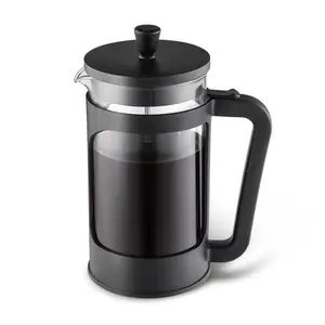 34 oz French Press Coffee Maker with Triple Filter Stainless Steel Plunger Heat Resistant Borosilicate Glass Coffee Maker