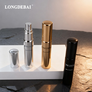 Wholesale Custom 5ml 10ml Mini <b>Sample</b> UV Glass Refillable <b>Perfume</b> Atomizer Empty Tester Vials Gold Plating <b>Perfume</b> Glass <b>Bottle</b> - Product Image 4