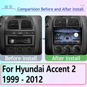 Hyundai <span class=keywords><strong>Accent</strong></span> II 2 LC2 1999 - 12 <span class=keywords><strong>Android</strong></span> Auto Carplay Dokunmatik Ekran Araç DVD'si 360 Kamera GPS Navigasyon FM Stereo Radyo Çalar - Product Image 2