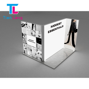 Caja de luz LED sin marco Modular de aluminio personalizado, cabina de exhibición comercial de 10x10, cabina de exhibición de caja de luz de exposición de fondo Led - Product Image 1