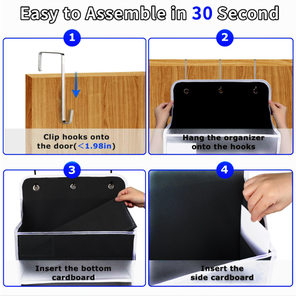 กระเป๋าแขวนเก็บของแบบ 5 ชั้น 10 ช่อง วัสดุ PVC และผ้าไม่ทอ รุ่นอัพเกรด สำหรับแขวนประตู - Product Image 6