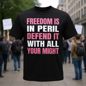 La libertad está en peligro, deféndela con todo tu poder - Camiseta - Product Image 3