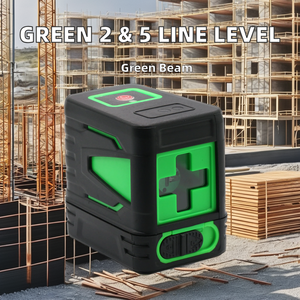 Niveau laser vert compact de qualité industrielle DINLI avec double ligne croisée 0-30m auto-nivelant Garantie 1 an - Product Image 2