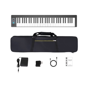 KONIX Amplificateur de clavier Instruments de musique <span class=keywords><strong>Piano</strong></span> 61 touches Orgue électronique à petite touche - Product Image 3