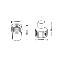 Lampes LED d'extérieur pour jardin, éclairage paysager LED IP67, éclairage LED souterrain extérieur, lampe LED encastrée en acier inoxydable