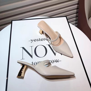 Escarpins à talons hauts pour femme, style féerique, bout pointu, talon fin, couleur nude, collection automne, modèle exclusif - Product Image 5