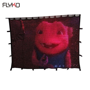 Bán Hot <span class=keywords><strong>Led</strong></span> 3in1 RGB ảnh <span class=keywords><strong>LED</strong></span> hiển thị vải p35cm DJ đèn Disco Đảng lights <span class=keywords><strong>LED</strong></span> Video Curtain cho DJ Booth - Product Image 4