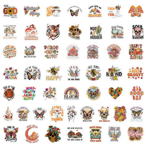 Pegatinas de arte hippie, nuevo, estético, impresión, Estilo <span class=keywords><strong>vintage</strong></span>, 100 Uds. - Product Image 3