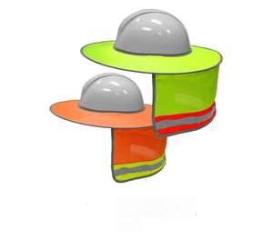 Gorro <span class=keywords><strong>de</strong></span> Trabajo <span class=keywords><strong>de</strong></span> Verano Personalizable con Protección UV, Malla <span class=keywords><strong>de</strong></span> Poliéster Transpirable, Visera Extraíble, Borde Extendido para el Cuello, Se Ajusta a Todos los Cascos - Product Image 5