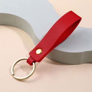 Custom logo Car Key Chain Key Holder <b>Ring</b> Leather Keychain - Product Image 5