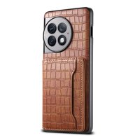 Étui portefeuille en cuir PU Denior avec béquille compatible avec les séries OnePlus 13/12/11/Ace 3/Ace 2, conçu avec 3 emplacements pour cartes