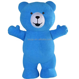 Costume d'ours en peluche géant gonflable de grande taille en <span class=keywords><strong>gros</strong></span>, costume de mascotte d'ours en peluche gonflable pour adultes et enfants - Product Image 2