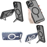 Casing Handphone Anti-Slip Kristal dengan Holder untuk iPhone 17 Air 15 Pro Max 16 14 13 12 Plus 11 Series Produk Dropshipping