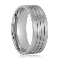 Noyaux de bagues de mariage classiques en titane personnalisables pour incrustation DIY