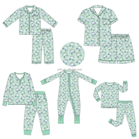 Pyjamas pour bébé en viscose de bambou Whatnot, prêts à être expédiés, doux, taille et imprimé aléatoires, fermeture éclair pour bébé, vente en gros, boîte mystère en bambou