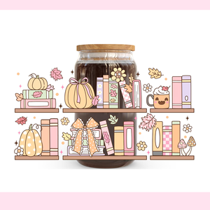 Gobelet et tasse en verre 16oz pour étagères d'automne Libbey <span class=keywords><strong>Taille</strong></span> personnalisée Durable et lavable avec technique d'impression par transfert de chaleur - Product Image 1