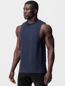 Camiseta Deportiva de Verano para Hombre, 75% Algodón, 25% Poliéster, Tejido de Punto, Fresca, de Secado Rápido, Transpirable, Antibolitas, sin Mangas, para Entrenamiento - Product Image 4
