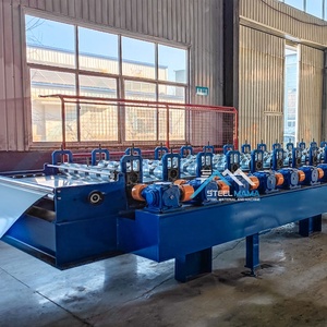 America Popular Full Automatic Gear Box Trapezoidal IBR Roofing Sheet Machine Línea de producción - Product Image 6
