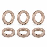 Custom Anodized Aluminum Gold Fixing Ring with Blind Hole CNC Machined Precision Retaining Ring Component OEM