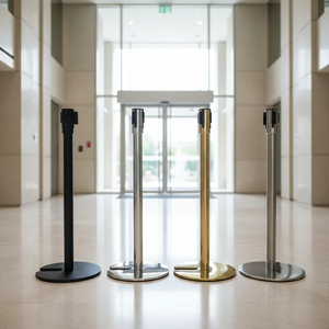 Barrera de Tráfico Apilable en Forma de U de Acero Inoxidable para Filas de Espera - Product Image 6