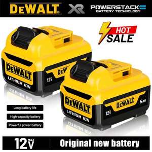 <span class=keywords><strong>DEWALT</strong></span> <span class=keywords><strong>12V</strong></span>バッテリー<span class=keywords><strong>MAX</strong></span> 5.0Ah充電式リチウムバッテリーDCB1104充電器付き電動工具用バッテリー長寿命 - Product Image 2