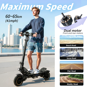 Trottinette Électrique Adulte avec Siège, Moteurs Simples/Doubles, Accélérateur à Empreinte Digitale NFC, Affichage LED Coloré, pour Tout-Terrain et Déplacements Urbains, En Stock aux États-Unis - Product Image 6