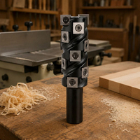 Tête de coupe hélicoïdale en carbure Miaorui de 32 mm de diamètre de coupe, fraise spirale de 20 mm de queue pour le rabotage de surface du bois