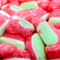 Nouveaux bonbons lyophilisés populaires saveurs de fruits assorties bonbons gommeux lyophilisés bonbons croquants