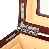 Boîte de présentation pour stylos en bois à 2 niveaux Boîte de rangement pour stylos à 23 fentes Boîte de collection pour stylos plumes de luxe avec couvercle pour magasin ou maison, rouge
