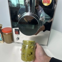 Machine à beurre de cacahuètes entièrement automatique en acier inoxydable, moulin à beurre de fèves de cacao