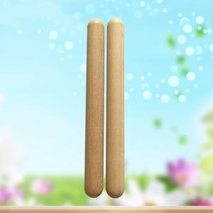 Palillos rítmicos de madera de 20cm, instrumentos musicales Orff, par de instrumentos musicales, material didáctico para presentaciones y enseñanza - Product Image 3