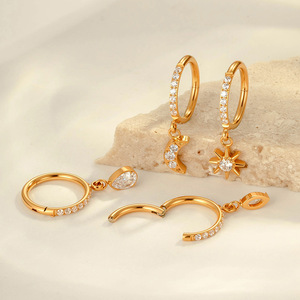 G23 F136 Titan piercing ear piercing đồ trang sức 16G vách ngăn Vòng tai <span class=keywords><strong>tragus</strong></span> sụn Helix ốc xà cừ Bông tai cơ thể piercing đồ trang sức - Product Image 4