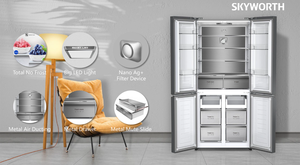 Nouvelle Série Réfrigérateur Multi-Portes No Frost à Refroidissement par Air INV avec Congélateur Bas 500L pour Usage Domestique - Product Image 5
