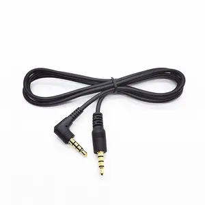 Под заказ стерео прямоугольный 90 градусов 2,5 мм 3,5 мм позолоченный моно TRS TRRS Штекерный кабель AUX кабель 3,5 мм AUX аудио кабель