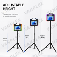 Cabina de Fotos DSLR de 15.6 Pulgadas con Pantalla Táctil, Trípode Ajustable, Máquina de Selfies para Alquiler en Bodas, Fiestas y Eventos