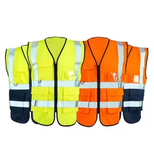 Reflective Vest Safety Vest Jacket Strip Personal Security Construction High Visibility Hi Vis Work Safety Reflective Clothing