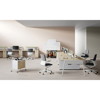 Derniers modèles de bureaux et postes de travail de luxe, table d'ordinateur contemporaine, bureau pour employés, montage facile, modulaire