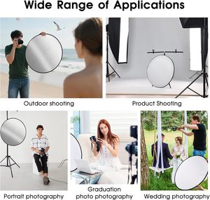 Reflector Profesional para Fotografía de 110 cm/43 Pulgadas, Plegable, 5 en 1, Redondo, Panel de Luz Suave Grande - Product Image 5