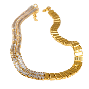 Collier chaîne cubaine minimaliste tendance pour homme EManco, style hip-hop, plaqué or 18 carats, bijoux en acier inoxydable, vente en gros - Product Image 1