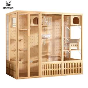 Casa de lujo para mascotas en las cuatro estaciones, cama de pino para mascotas, habitación de cristal para mascotas, panorámica, extrano, gran espacio, Villa, sala de aislamiento, Centro de Actividades para gatos - Product Image 1