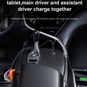 Pantalla LCD 12-24V 3.1A Toma de cigarrillos del coche Encendedor Dual <span class=keywords><strong>USB</strong></span> PD 2 puertos Teléfono Adaptador de cargador de coche de carga rápida para IPhone - Product Image 5