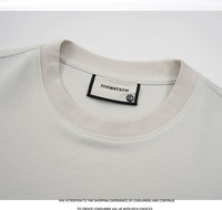 T-shirt unisexe ample à col rond en mélange de coton modal 230g, motif numérique, séchage rapide, respirant, style streetwear pour couple