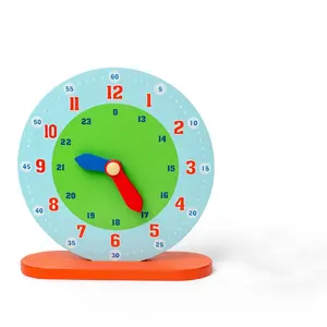 Cpc giocattoli cognitivi Montessori in legno per bambini comprensione dell'orologio per l'insegnamento aiuta ad apprendere gli orologi del tempo giocattoli Puzzle